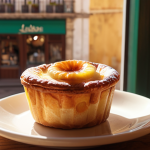 **Prompt:** Cozy Lisbon cafe, pastel de nata, espresso, sunlight streaming through window, warm atmosphere, bokeh.